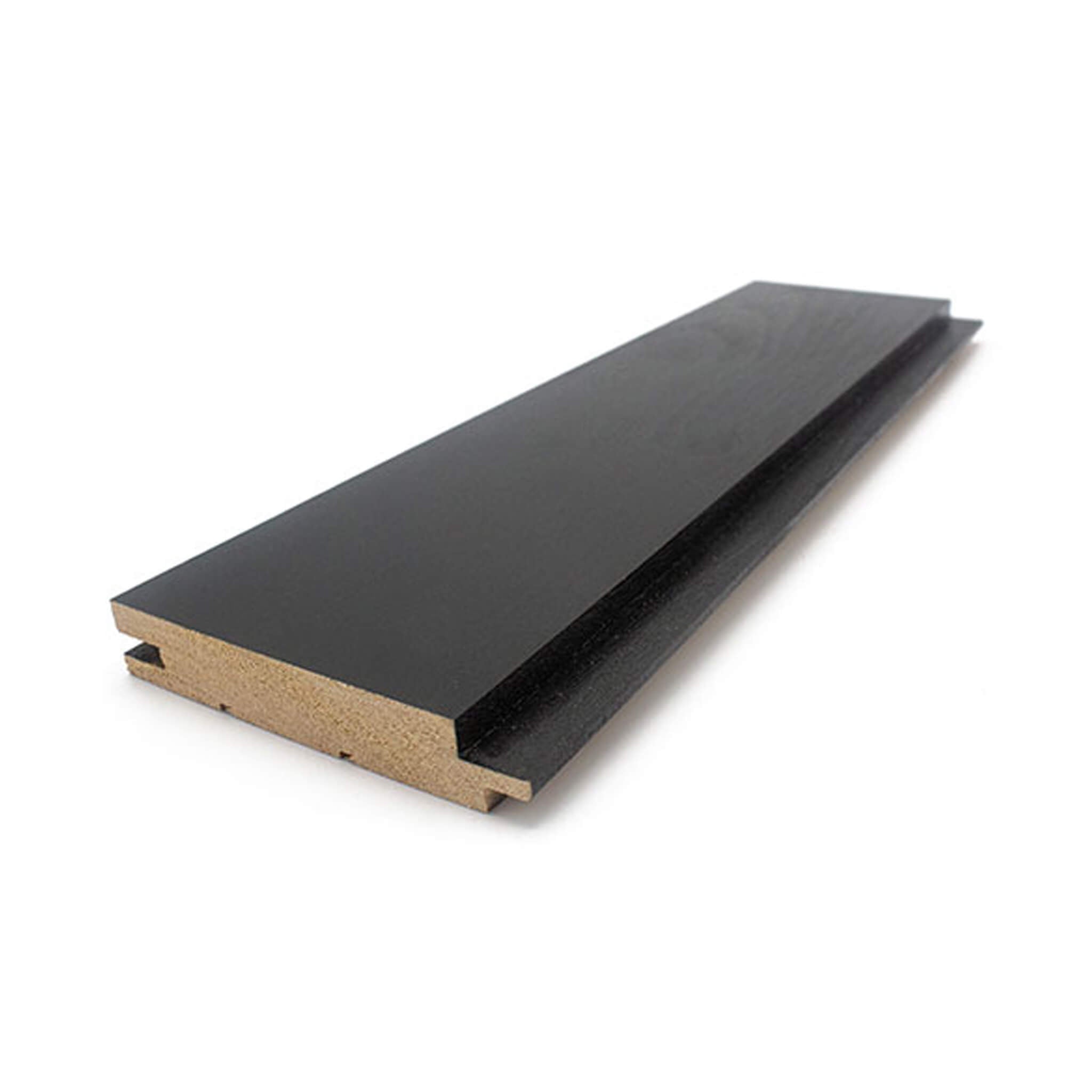 Prosaunas Aspen Midnight Black 1X4 T&G STS4 Sauna Wall Wood [Wax-Coated] (SAK57186)