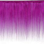 Purple 10A Grade Silver #1B/ purple  3/4 Straight BUNDLES with CLOSURE