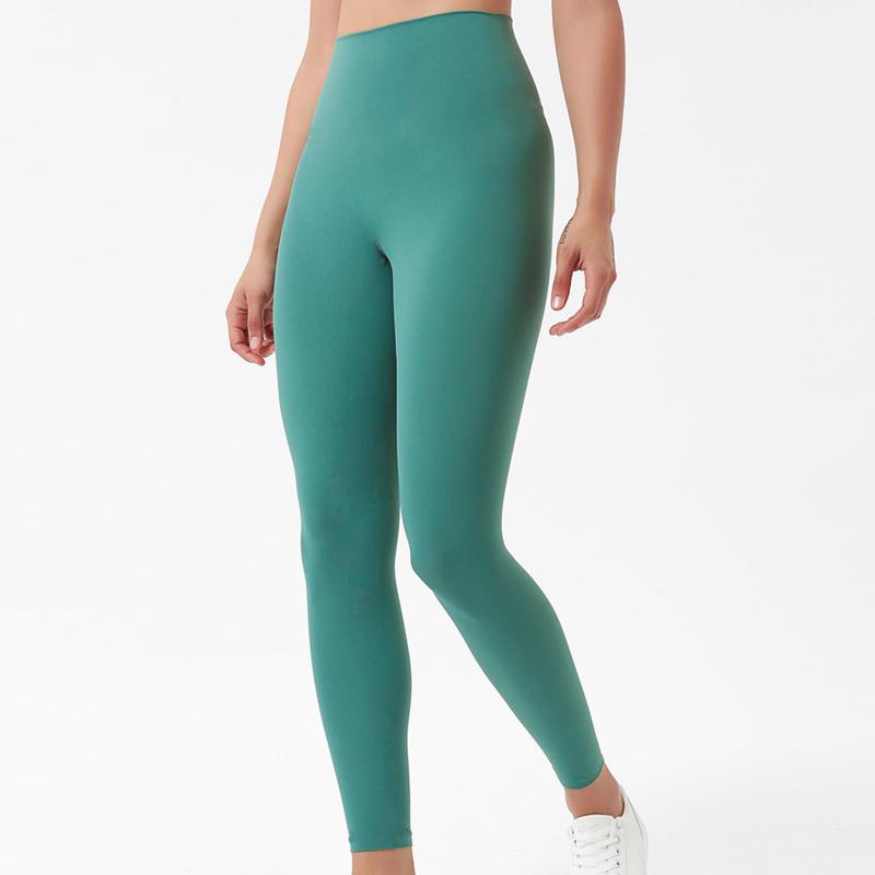 Fitness Athletic Solid Yoga Pants Women Girls High Waist Running Yoga