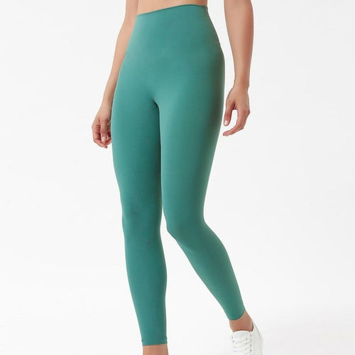 Fitness Athletic Solid Yoga Pants Women Girls High Waist Running Yoga