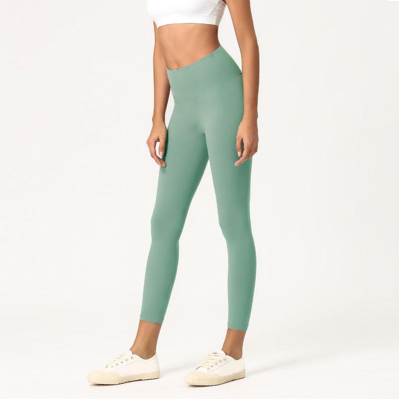 Fitness Athletic Solid Yoga Pants Women Girls High Waist Running Yoga