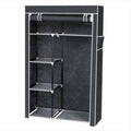 64" Portable Closet Storage Organizer Wardrobe Clothes Rack with