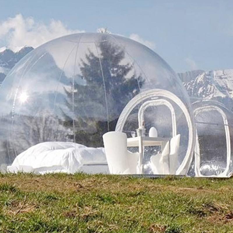 New Inflatable Bubble Hotel 3M/4M/5M Dia Bubble Tent For Camping