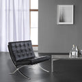 Leather Barcelona Chair Single Seat Sofa