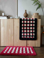 Retro Dotted Bath Rug, Ultra Soft, Absorbent & Anti-slip