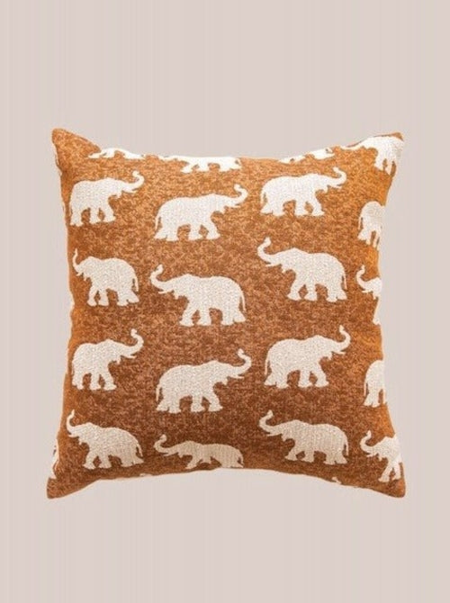 Safari Decorative Terracotta Throw Pillowcase, Earthy Tone Modern Fall
