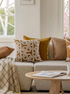 Safari Decorative Terracotta Throw Pillowcase, Earthy Tone Modern Fall