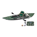 Sea Eagle 385FTA FastTrack 2- Persons Angler Inflatable Hunter Green Fishing Kayak, 12FT [385FTAK] (SAK80139)