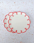 Set of 2 Cloud Ceramic Dinner Plates - Cute Whimsical Eclectic