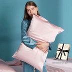 Silky Gift Box: 6A Grade 100% Organic Mulberry Silk Pillowcase Set of