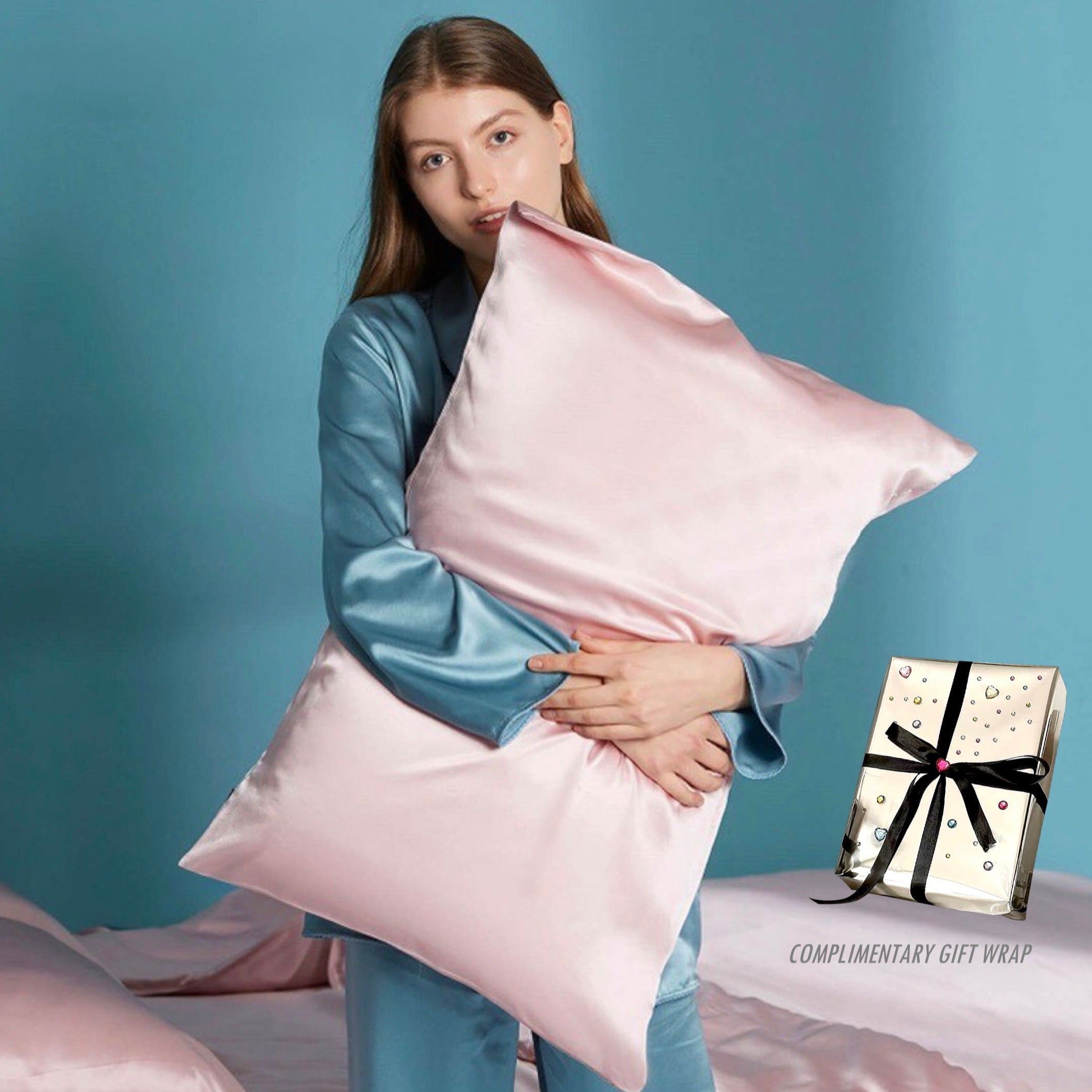 Silky Gift Box: 6A Grade 100% Organic Mulberry Silk Pillowcase Set of