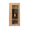 Thermora Premium 1-Person Indoor Low EMF FAR Infrared Heat Hemlock Wood Personal Home Spa Sauna, 1200W (SAK27463)