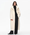 "Song of Snowland"Women's mohair wool stand collar coat autumn and