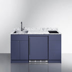 Summit Turnkey Caldera Kitchenette With A Cooktop, Refrigerator-Freezer, Sink, And Pre-Installed Cabinetry [CALDERAWH35] (SAK73248)