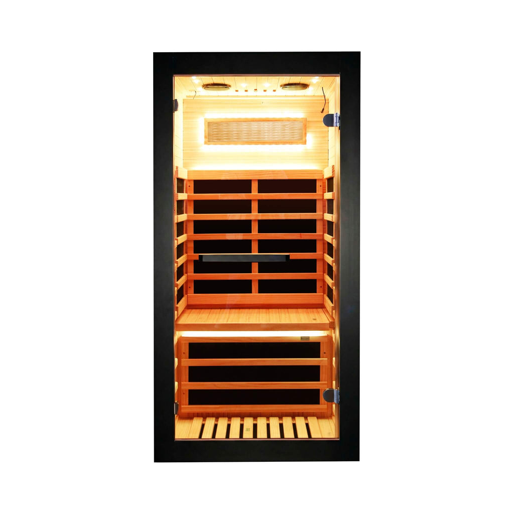 Thermora Single-Person Chilean Pine Infrared Sauna Cabin (SAK57926)