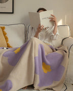 Ultra Soft Microfiber Sunflower Pattern Throw Blanket