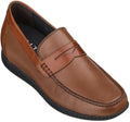 CALTO Lightweight Brown Penny Loafers - 2.4 Inches - S1092